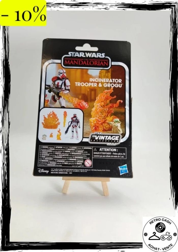 Hasbro Star Wars Kenner The Mandalorian 3,75 pouces incinérateur Trooper & Grogu - photo numéro 2