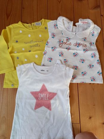 Lot 3 tee shirt manche longue