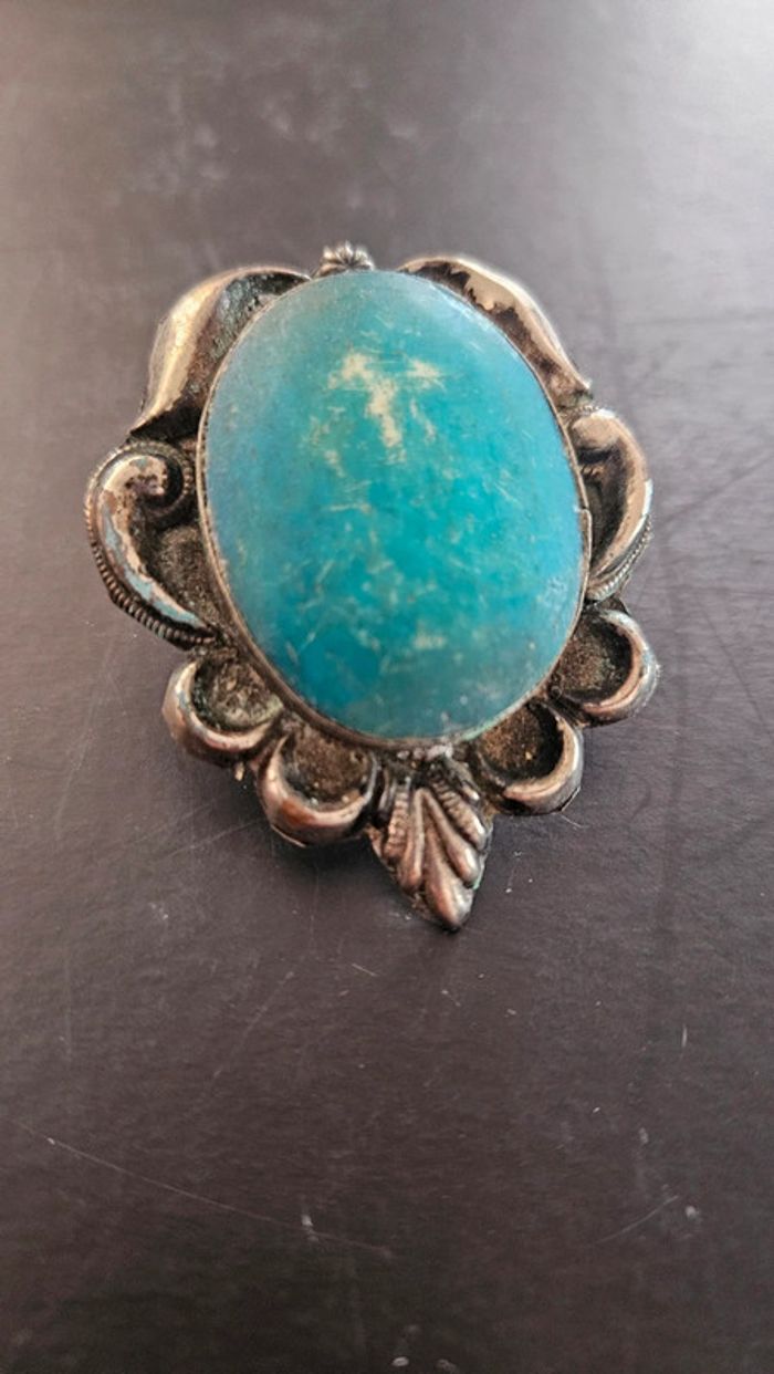 Superbe broche bleue - photo numéro 2
