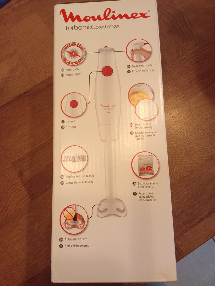 Robot mixeur plongeur moulinex - photo numéro 2