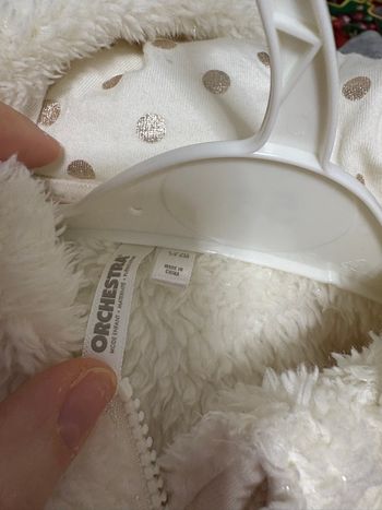 Veste douce fille orchestra 12 mois