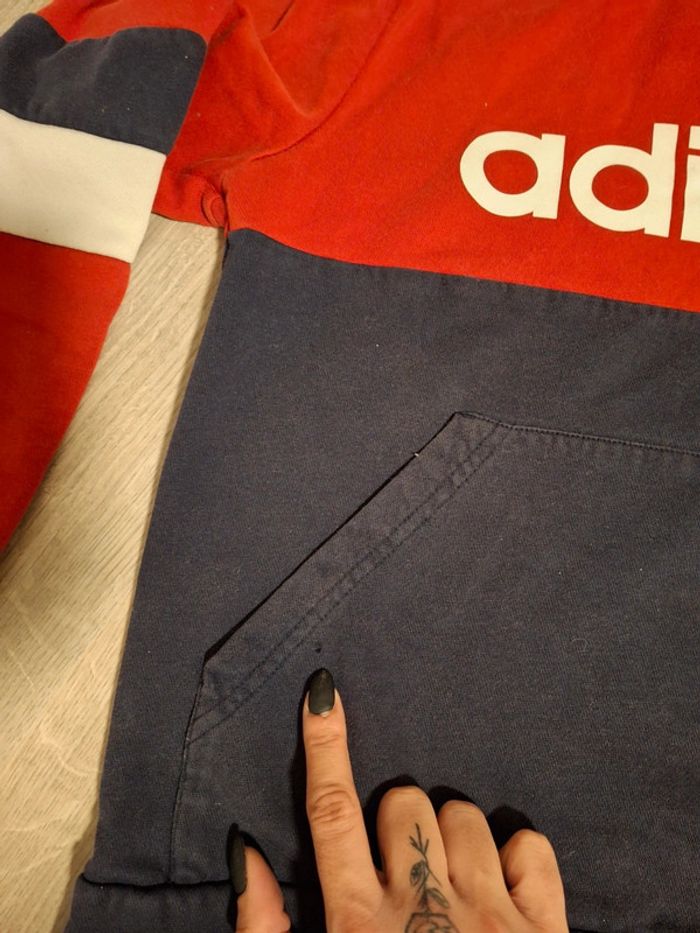 Ancien modele Pull à capuche garçon 14 ans Adidas - photo numéro 2