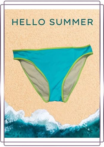 Culotte maillot de bain red point
