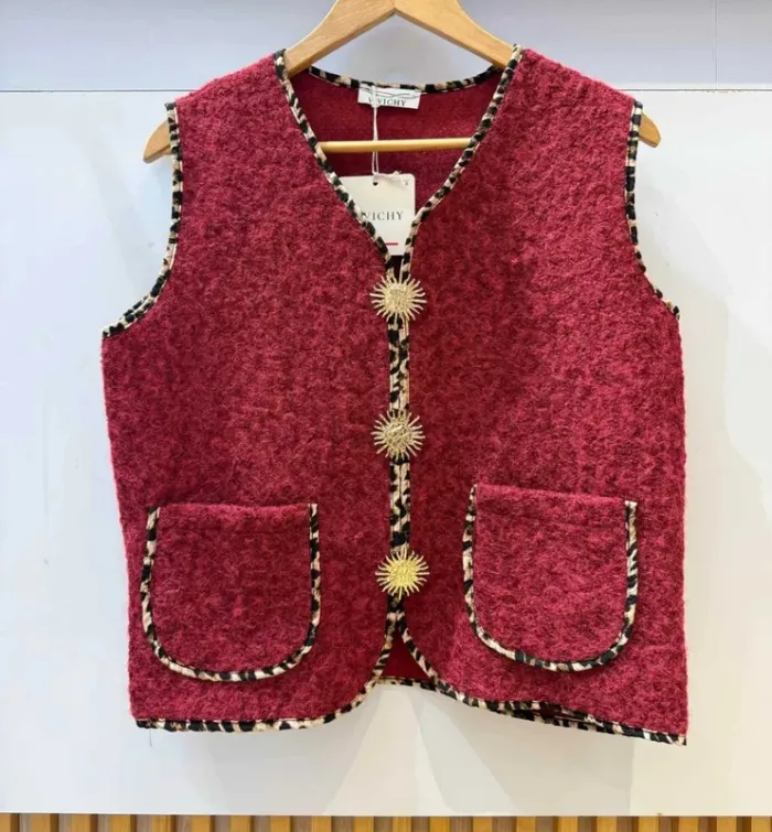 Gilet sans manches femme top femme taille 44 taille 46 veste gilet pull top femme