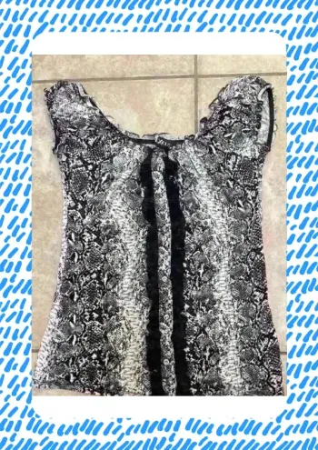 Débardeur blanc noir No excuse 38 40