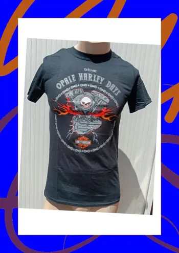 Tee shirt manches courtes S Harley Davidson