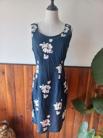 Robe bleu à fleur