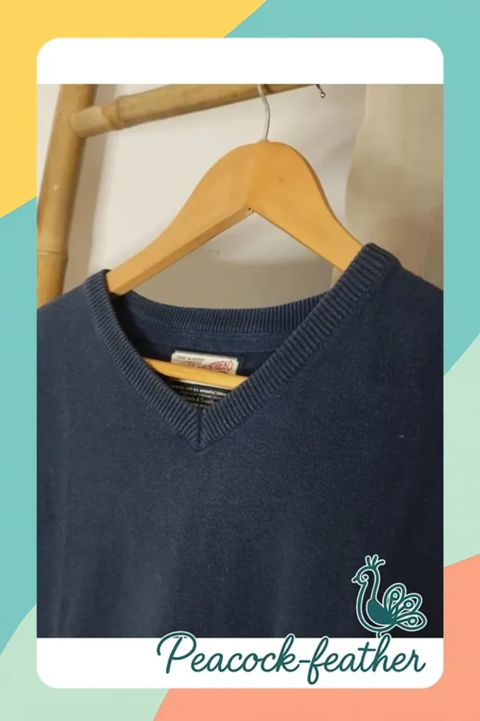 Pull bleu petrol industries&co L homme - photo numéro 2