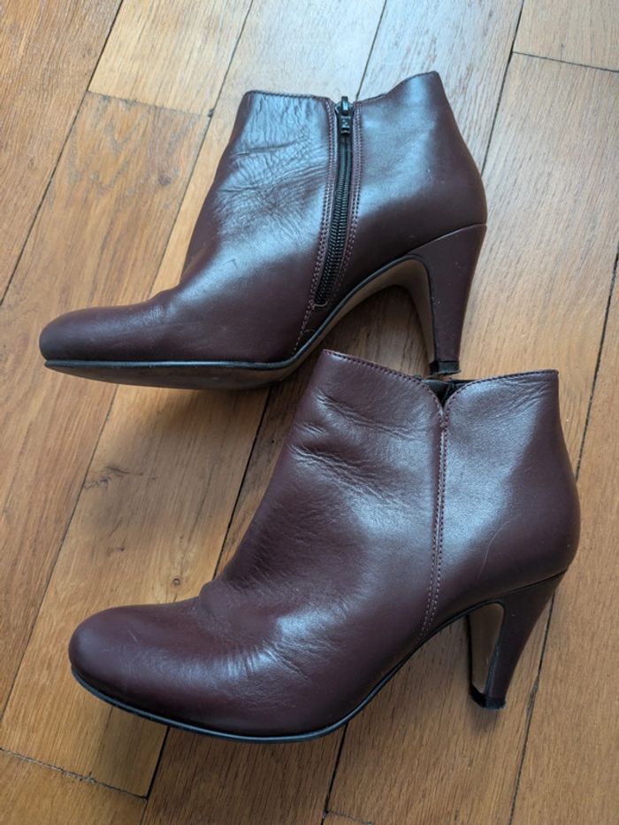Chaussures boots bottines courtes cuir pointure 37