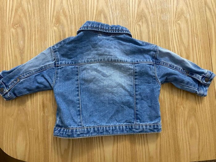 Veste en jeans mixte bébé 6 mois - photo numéro 3