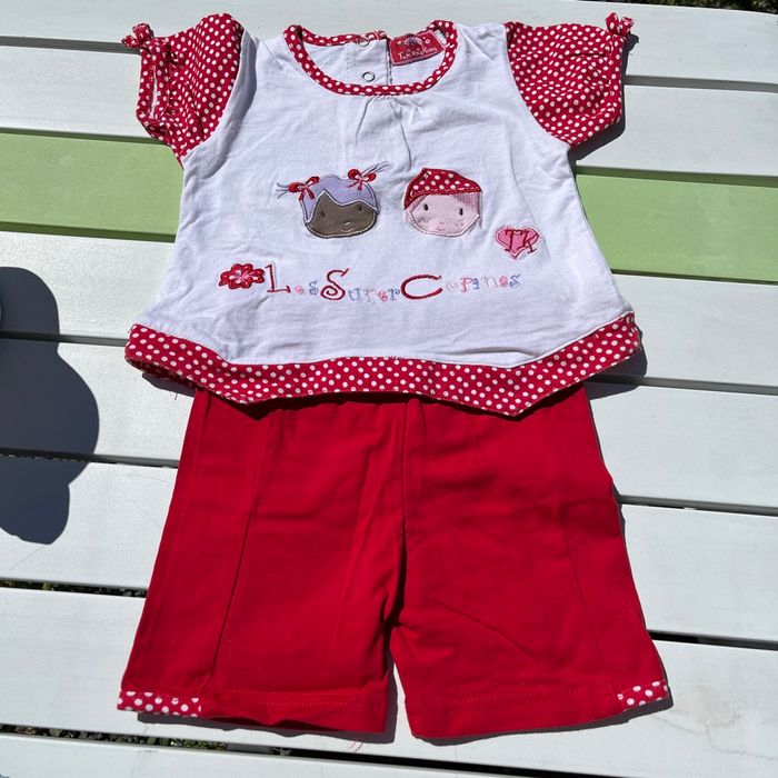 Ensemble tee shirt short