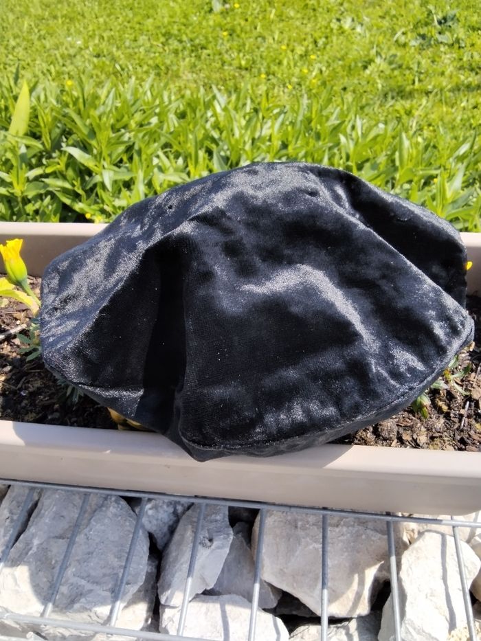 Béret et pochette velours - photo numéro 3