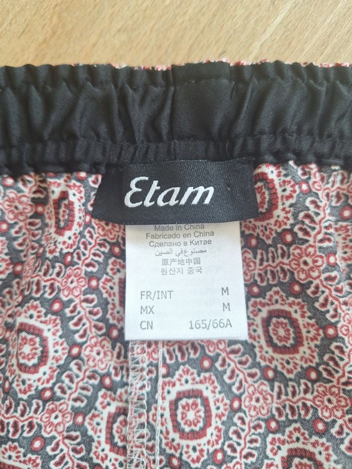 Bas de pyjama short femme M 38 rouge Etam - photo numéro 3