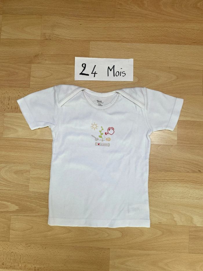 Teeshirt manches courtes Mixte 24 mois TEX