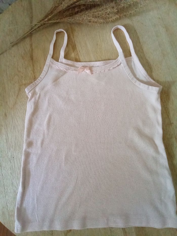 Lot 2 chemises de corps à bretelles Tex taille 2/3 ans - photo numéro 2