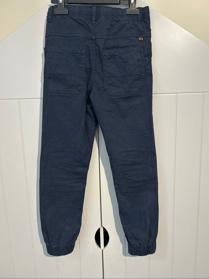 Pantalon jogger bleue marine Okaidi 8ans - photo numéro 8