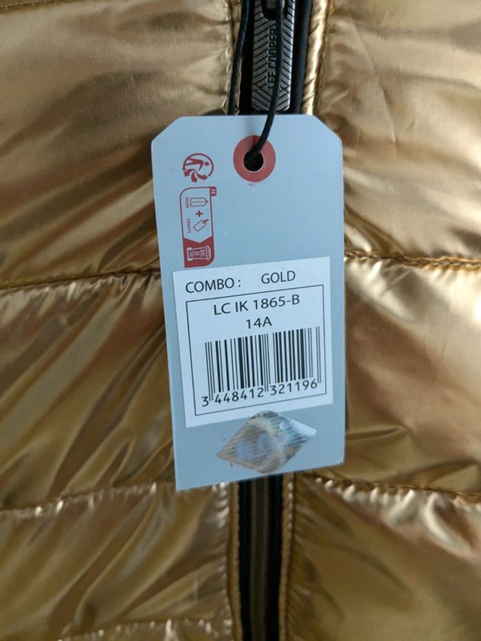 Manteau doudoune dorée Lee Cooper 14 ans - photo numéro 6