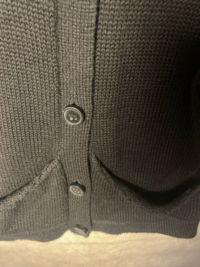 Gilet Sandro, noir, 50 % laine, très bon état - photo numéro 5