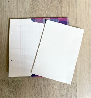 Copies simples + feuilles blanches
