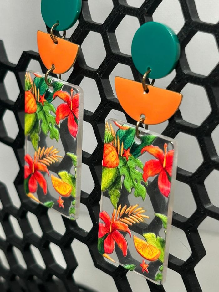 Boucles d’oreilles estivales - photo numéro 3