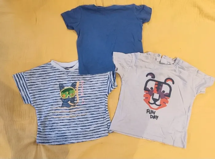 Lot 3 t shirts manches courtes
