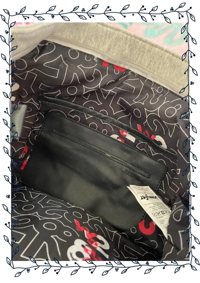 Sac gris à motifs, marque Jennyfer - photo numéro 7