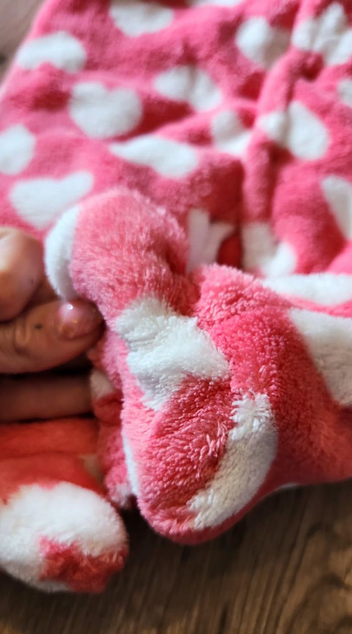 Combinaison Bébé fille 0/3mois Rose cœur - photo numéro 7