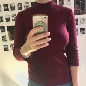 Top côtelé col montant 👚