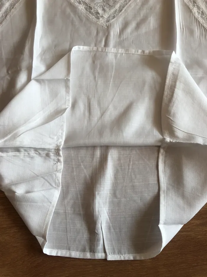 Haut été top blanc dentelle - photo numéro 4