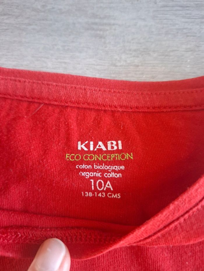 T-shirt rouge kiabi 10 ans - photo numéro 3