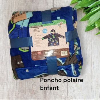 7/14  ans Poncho polaire avengers