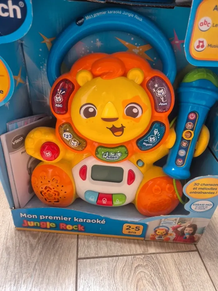 Jouet vtech "jungle rock" mon premier karaoké état neuf - photo numéro 3