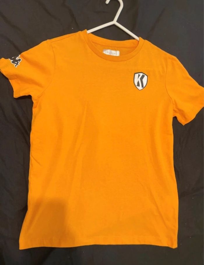 T-shirt jaune/orange neuf 12 ans Kappa - photo numéro 2