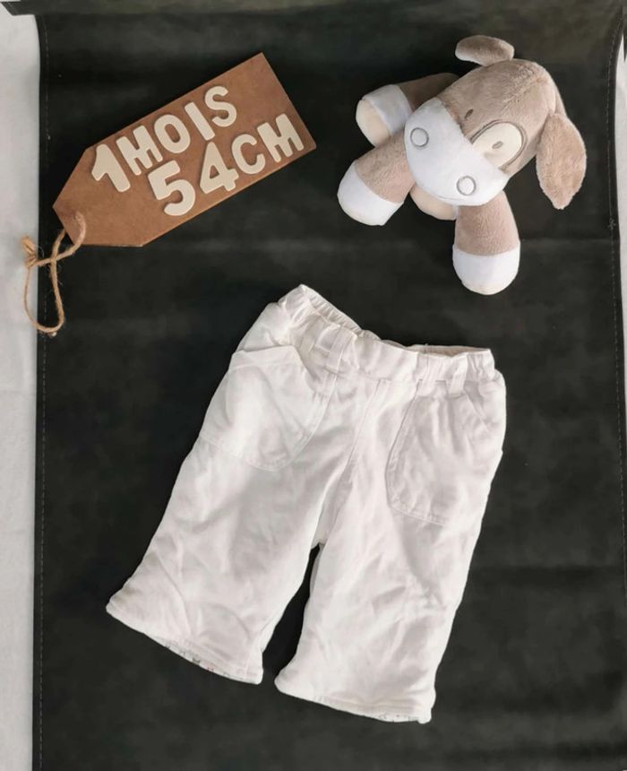 Ensemble Disney  👣 mixte  veste à  capuche rouge et pantalon chaud blanc,  1 mois/54cm - photo numéro 8