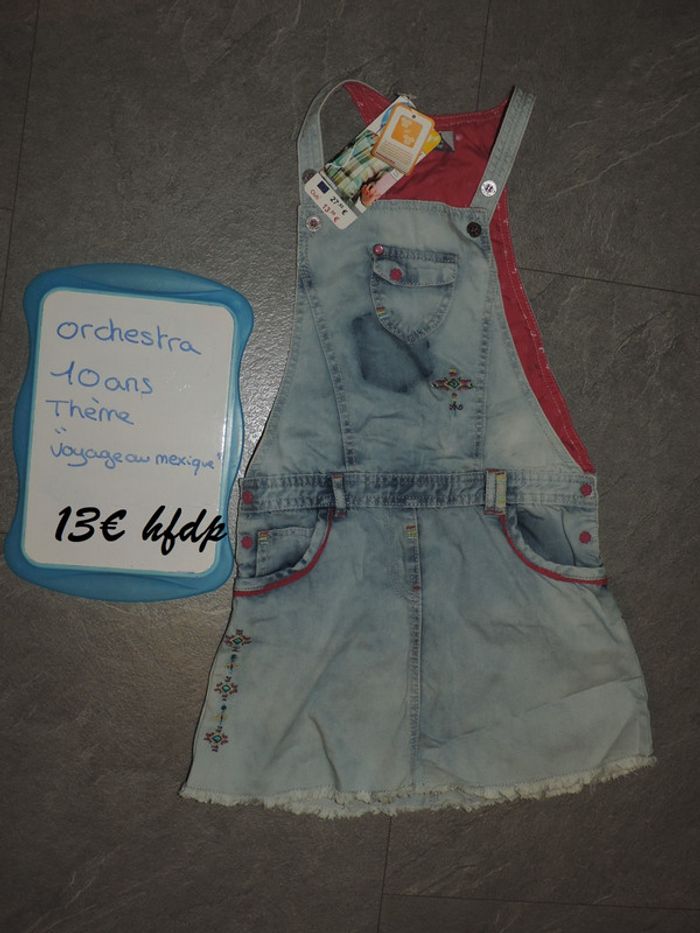 salopette jupe orchestra 10 ans