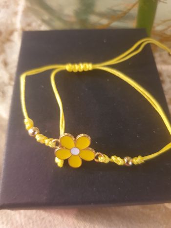 Bracelet fille jaune fantaisie 