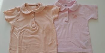 Lot de 2 polos manches courtes fille 18 mois