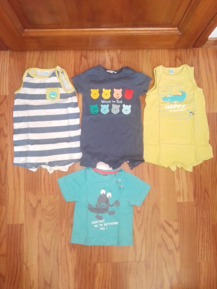 Lot 6 mois combishorts et tee shirt Disney, TAO