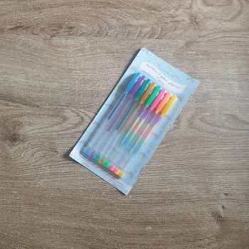 📚 Lot de 8 crayons glitter gelpens #emyfleury_scolaire
