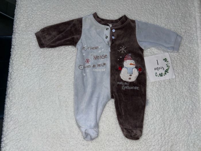 Pyjama bébé bonhomme de neige