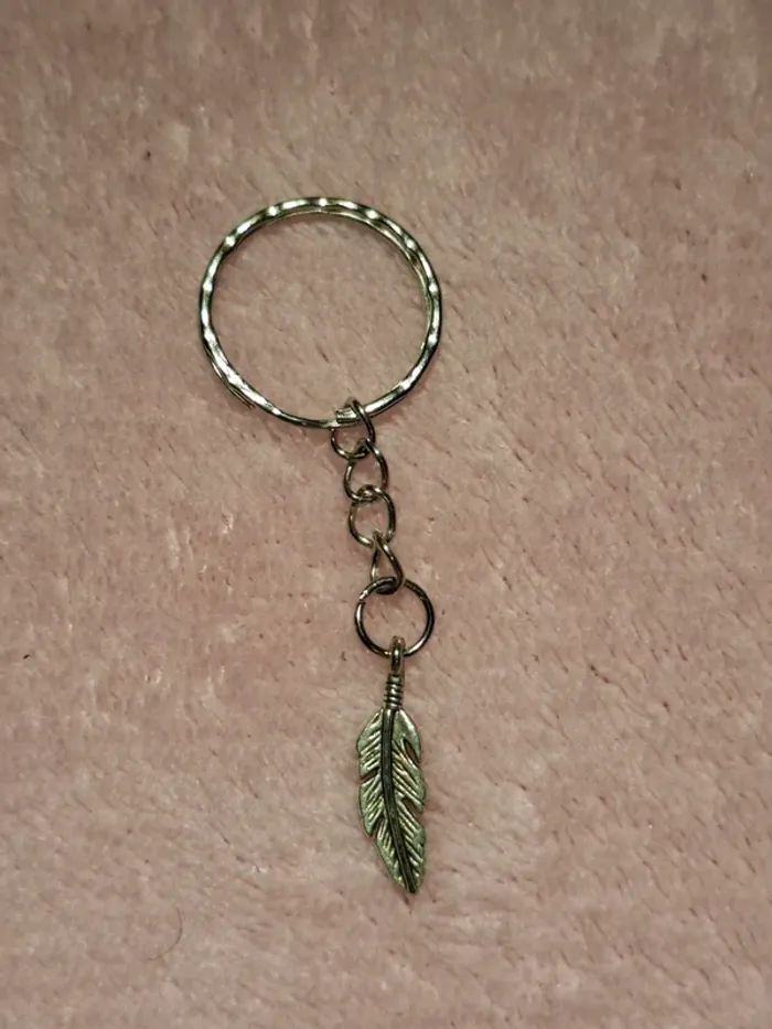 🌿 Porte-clés vintage plume 🌿