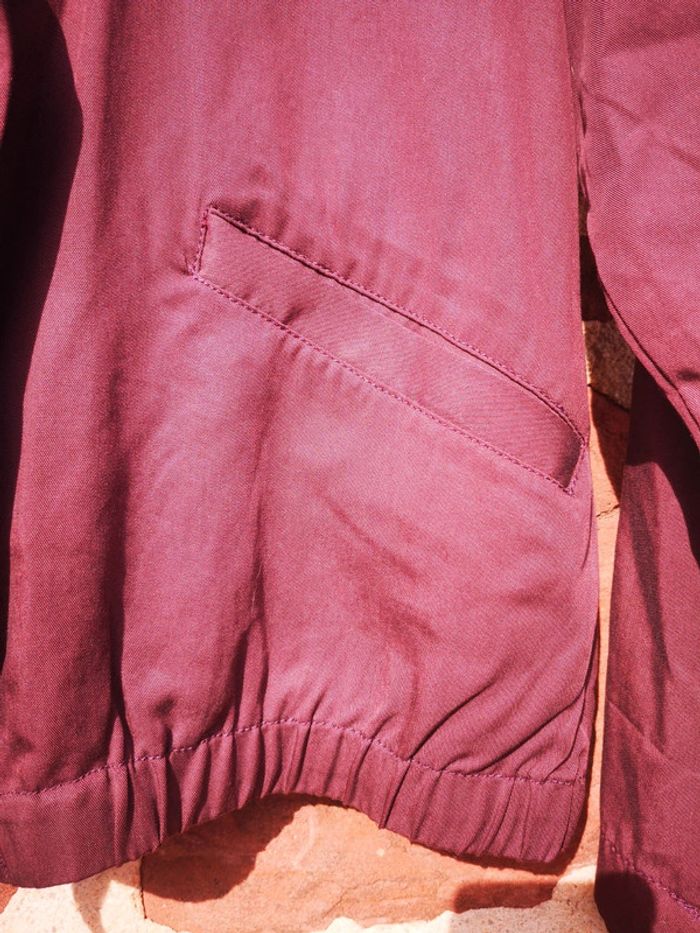 Veste bomber légère Cache Cache bordeaux - photo numéro 3