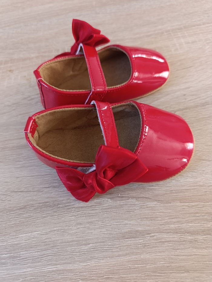 Ballerine souple rouge vernis - photo numéro 4