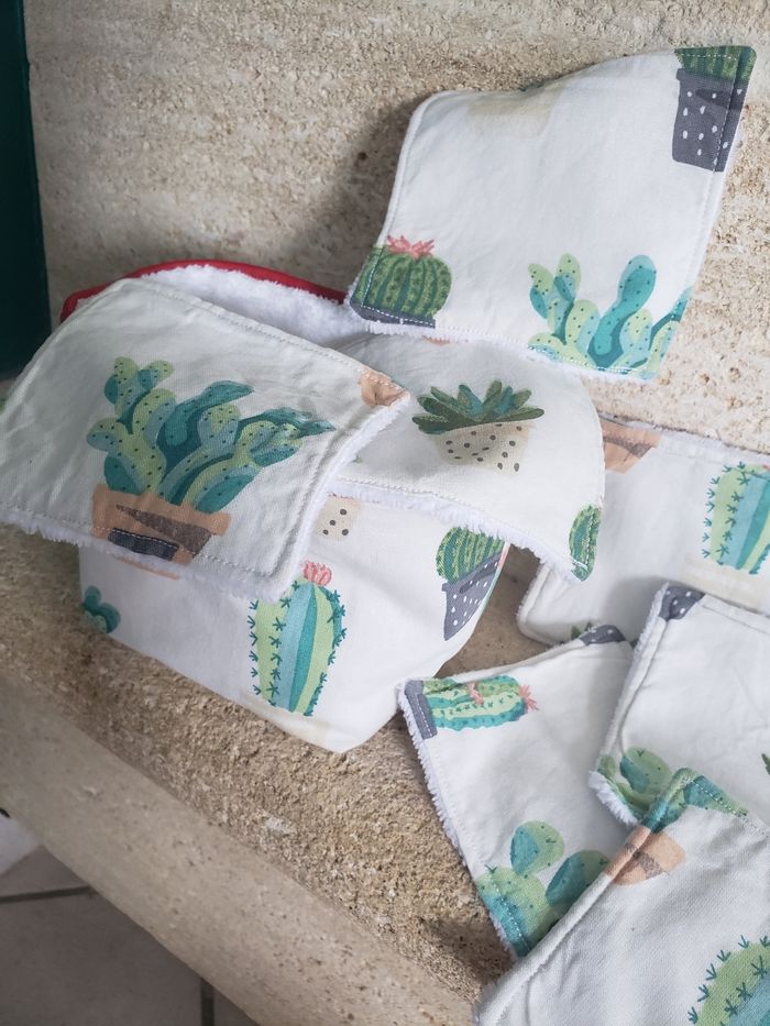 Lingettes/demaquillettes lavable réutilisable - photo numéro 4