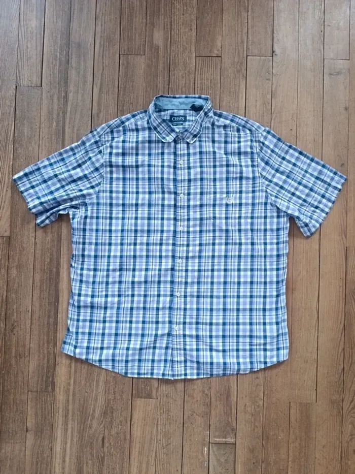 Chemise chaps easy Care manches courtes a carreaux 3XL