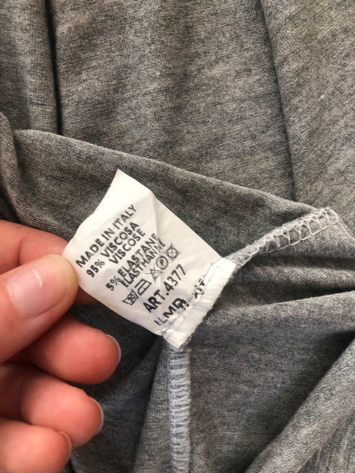 Débardeur large fluide gris - photo numéro 4