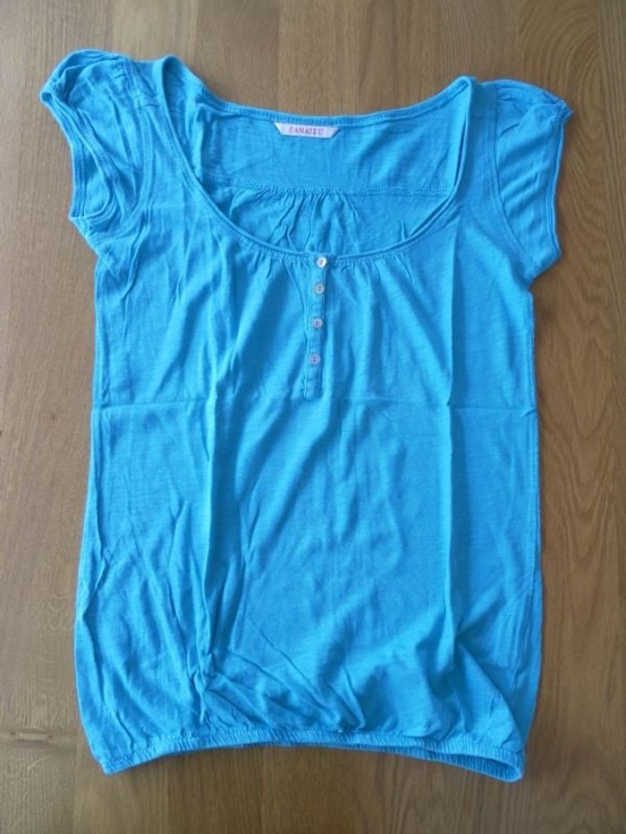 tee-shirt turquoise