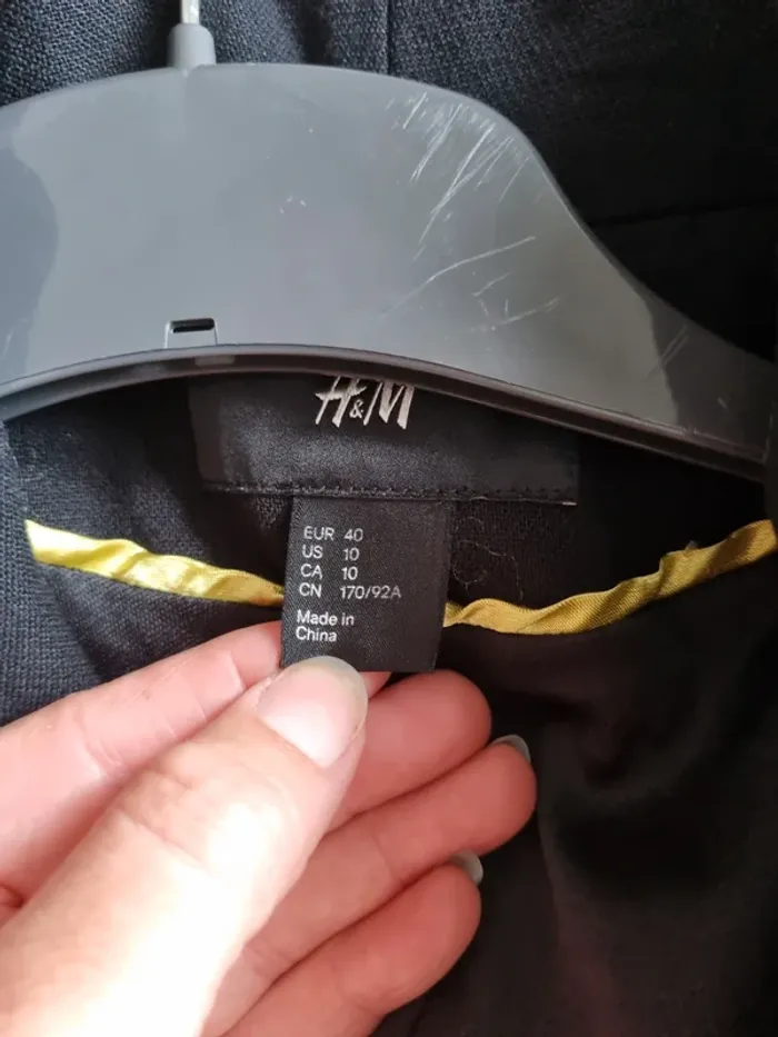 Veste de tailleur H&M noire taille 40 - photo numéro 6