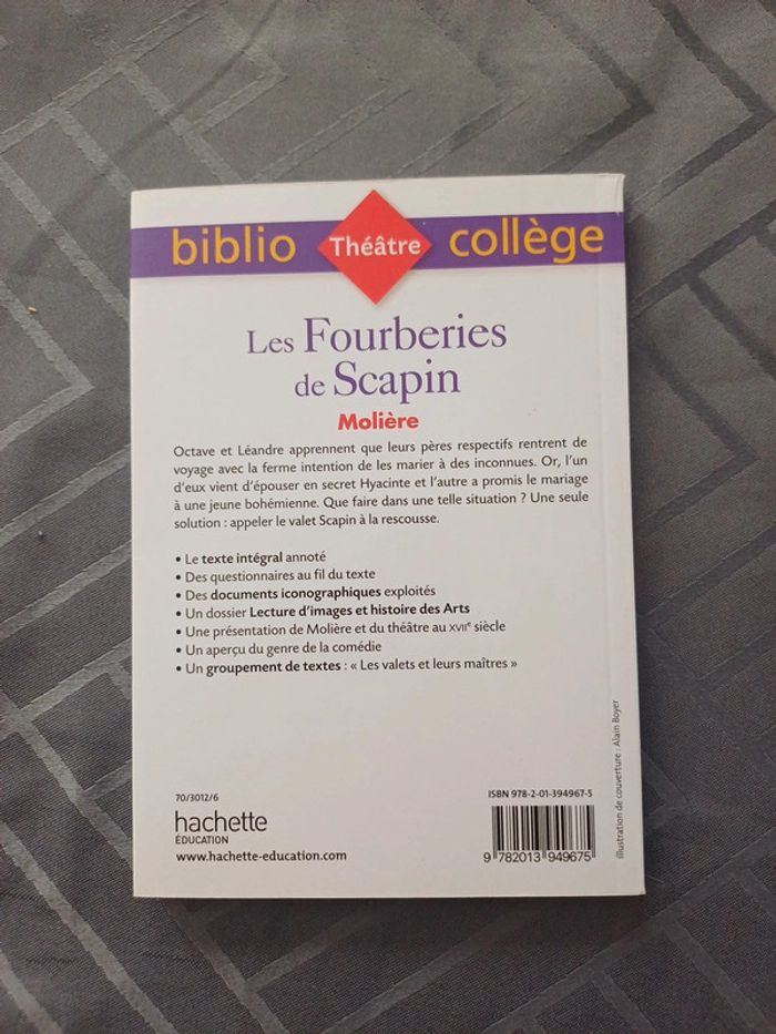 Livre les fourberies de Scapin molière - photo numéro 2