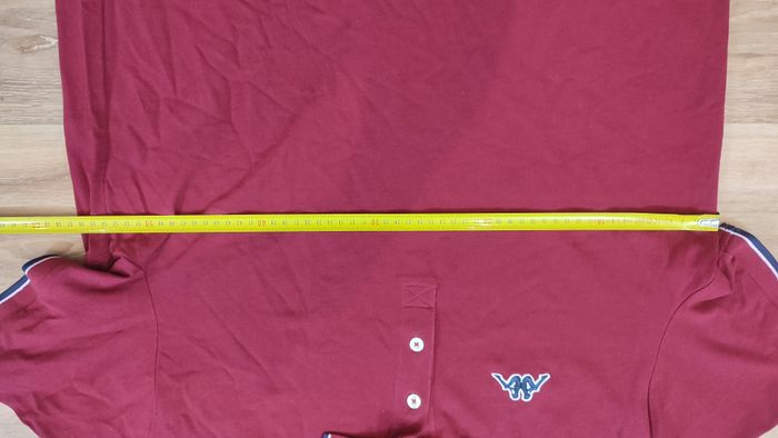 Vêtement Homme T-shirt t-shirts Polo Kappa rouge bordeaux taille XXL #Retrostreet - photo numéro 5